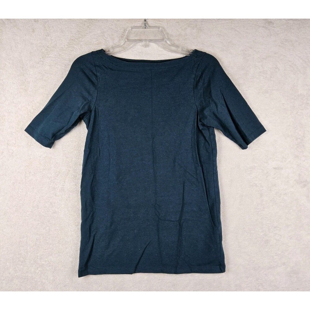 Universal Standard Women's Elbow Sleeve Boat Neck T Shirt Top Size 0/00 (4XS)